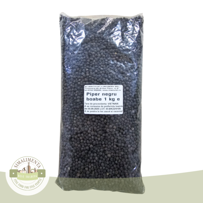 Piper Negru Boabe 1 Kg – Simalimenta